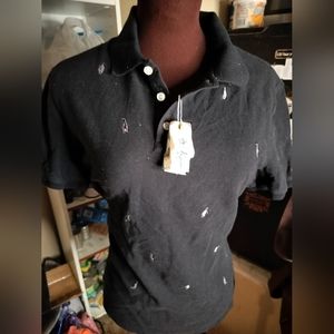 NWT Original Penguin Heritage Slim Fit Realistic Penguin Pattern Polo